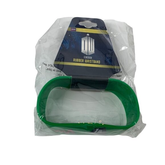 Dr. Who Rubber Green Wrist Band - Picture 1 of 4